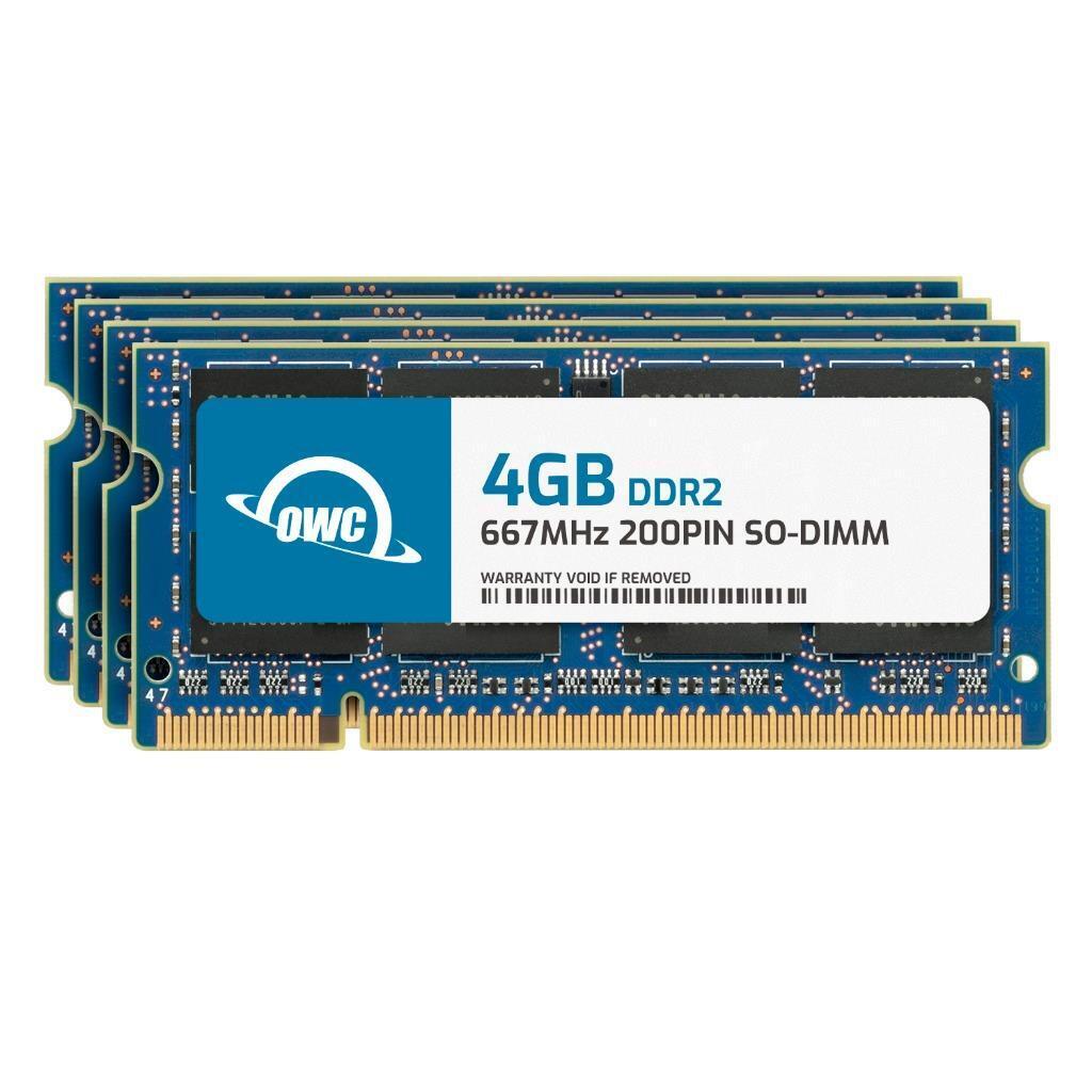 OWC 16GB (4x4GB) DDR2 667MHz 2Rx8 Non-ECC 200-pin SODIMM Memory RAM