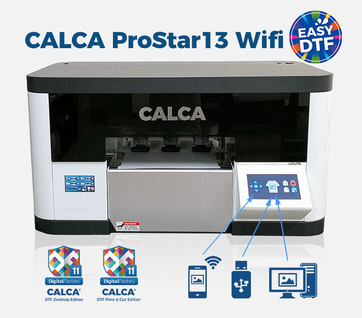 CALCA ProStar 13in WIFI  DTF Printer Arm linuxinside Dual Epson F1080-A1 Heads