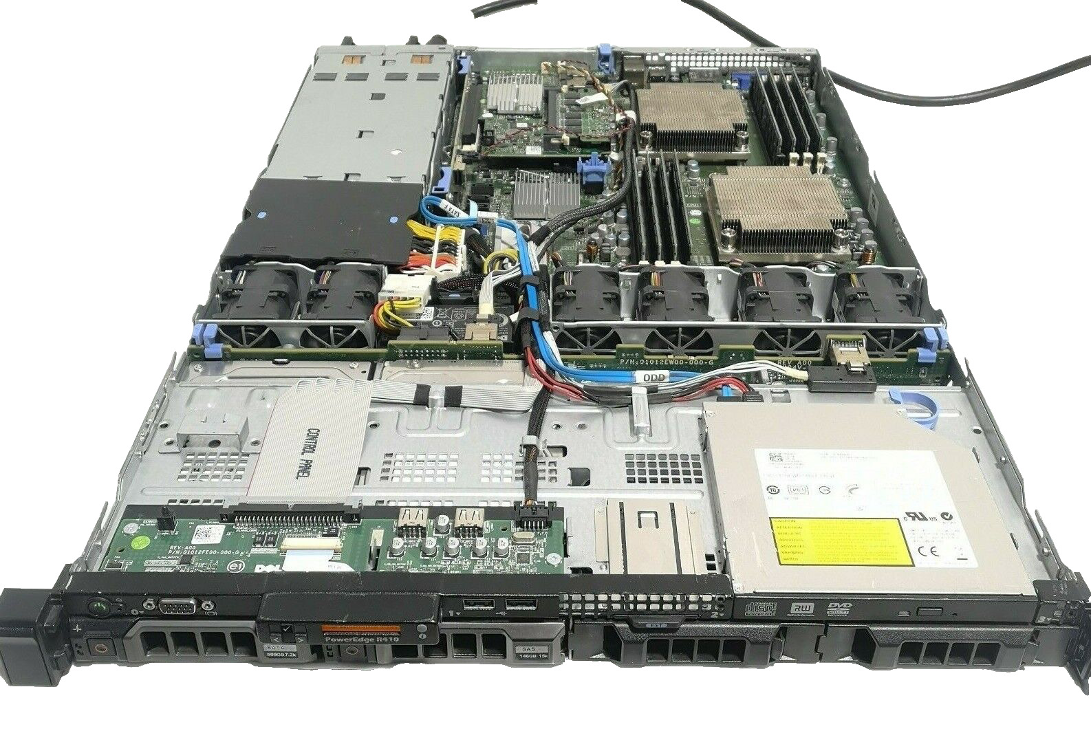 Dell Poweredge R410 2 2.40GHZ 500GB Server NO TOP COVER