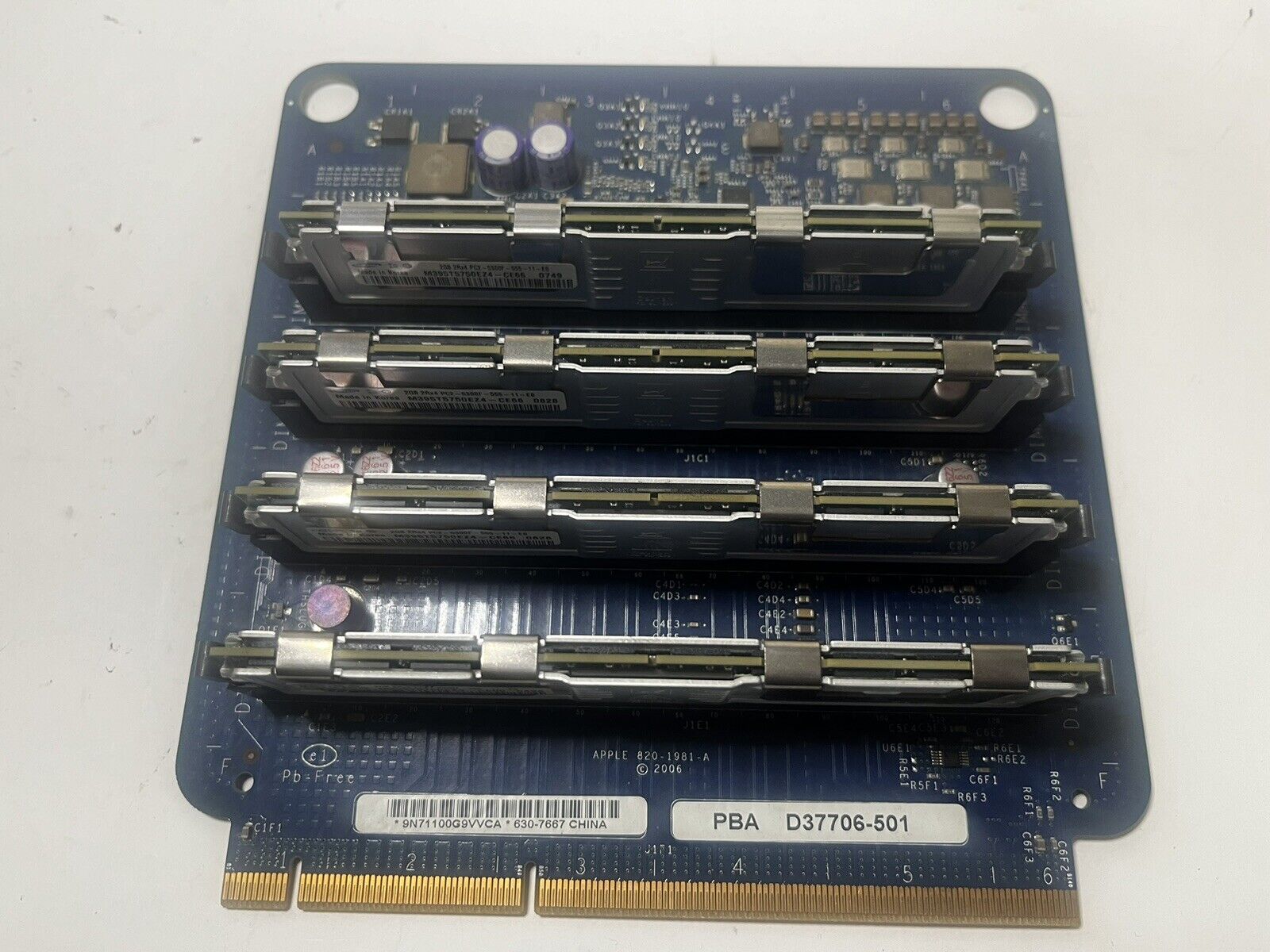 Apple Mac Pro A1186 2006-2007 Memory Riser Pair Board 24GB RAM TOTAL 820-1981-A