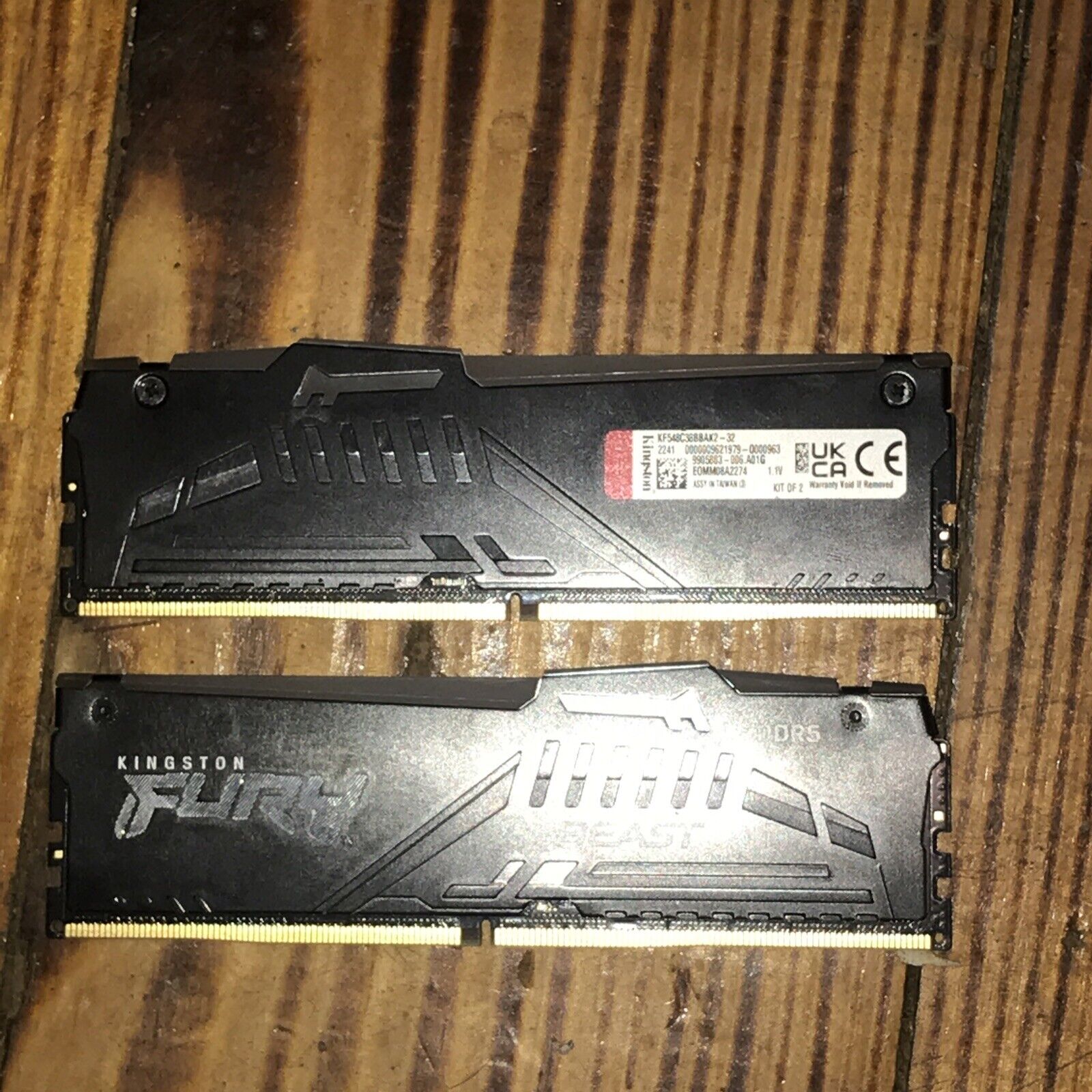 Kingston FURY Beast 32GB (2 x 16GB) PC5-48000 (DDR5-6000) DIMM Memory...