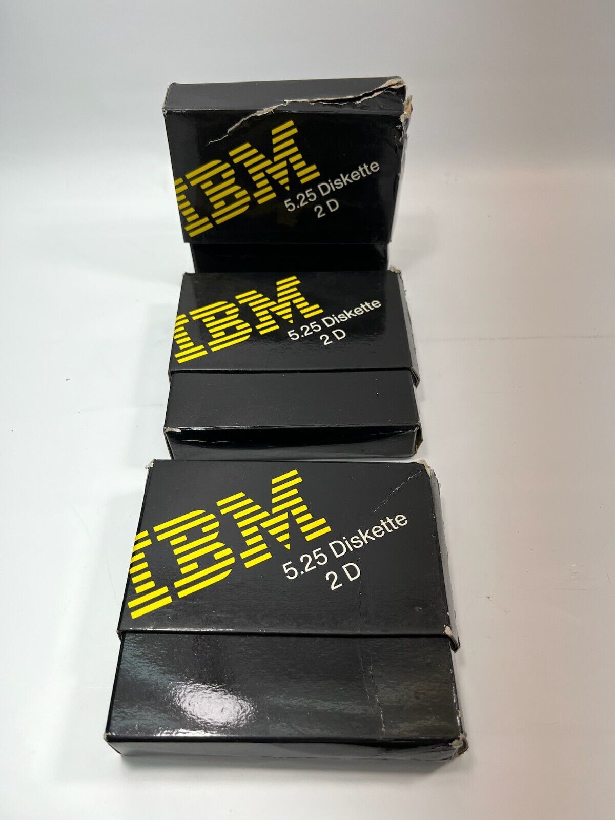 Vintage IBM 5.25 2D Floppy Diskette Last Lot 3 pieces New