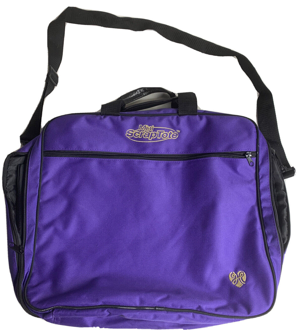 H Mini Scraptote Purple Laptop Carry Bag Tote
