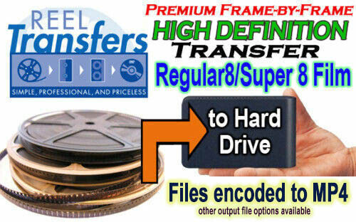 HD Transfer 8mm/Super 8 film to Hard Disk Drive (Highest Quality 1080p)