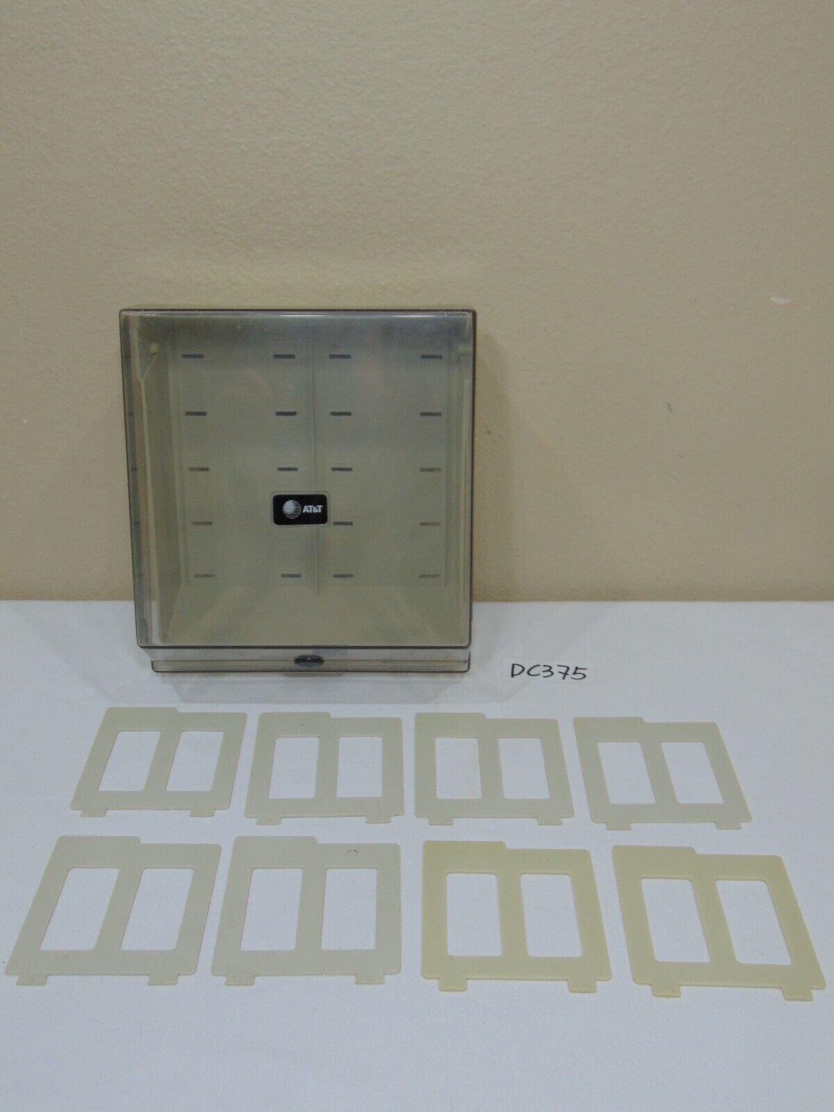 Vintage AT&T 3.5” Floppy Disk Case Storage Holder  2 Rows Adjustable Partition