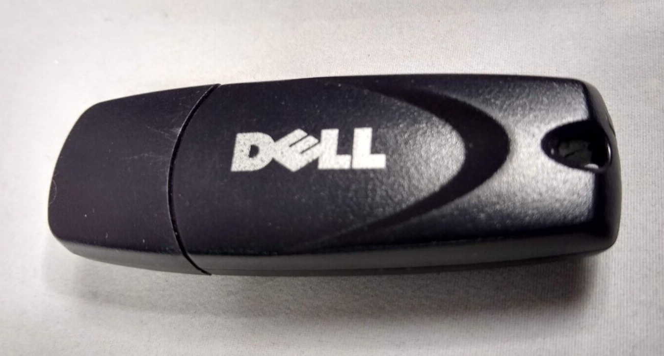 Vintage Dell USB Flash Drive 128 MB Black w/clip Model SM9FLAU