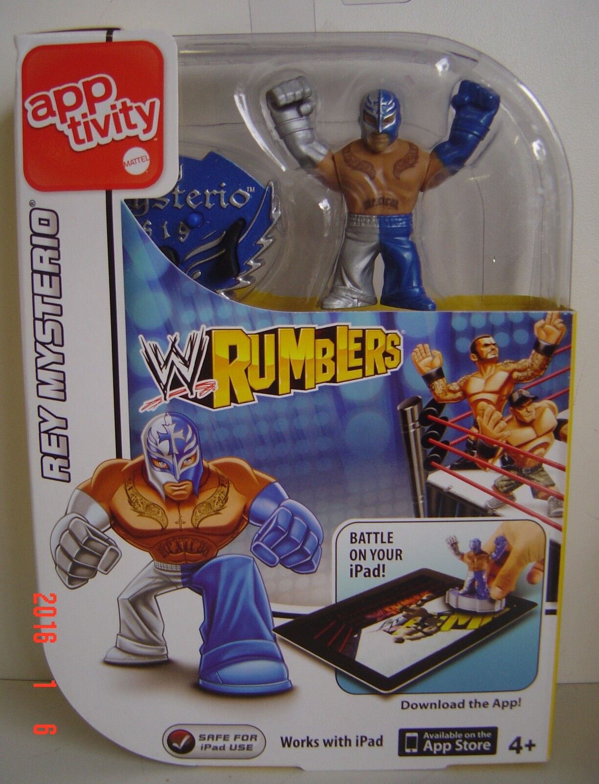 NEW App Tivity iPAD WWE RUMBLERS Rey MYSTERIO TOY Game Battle Championship