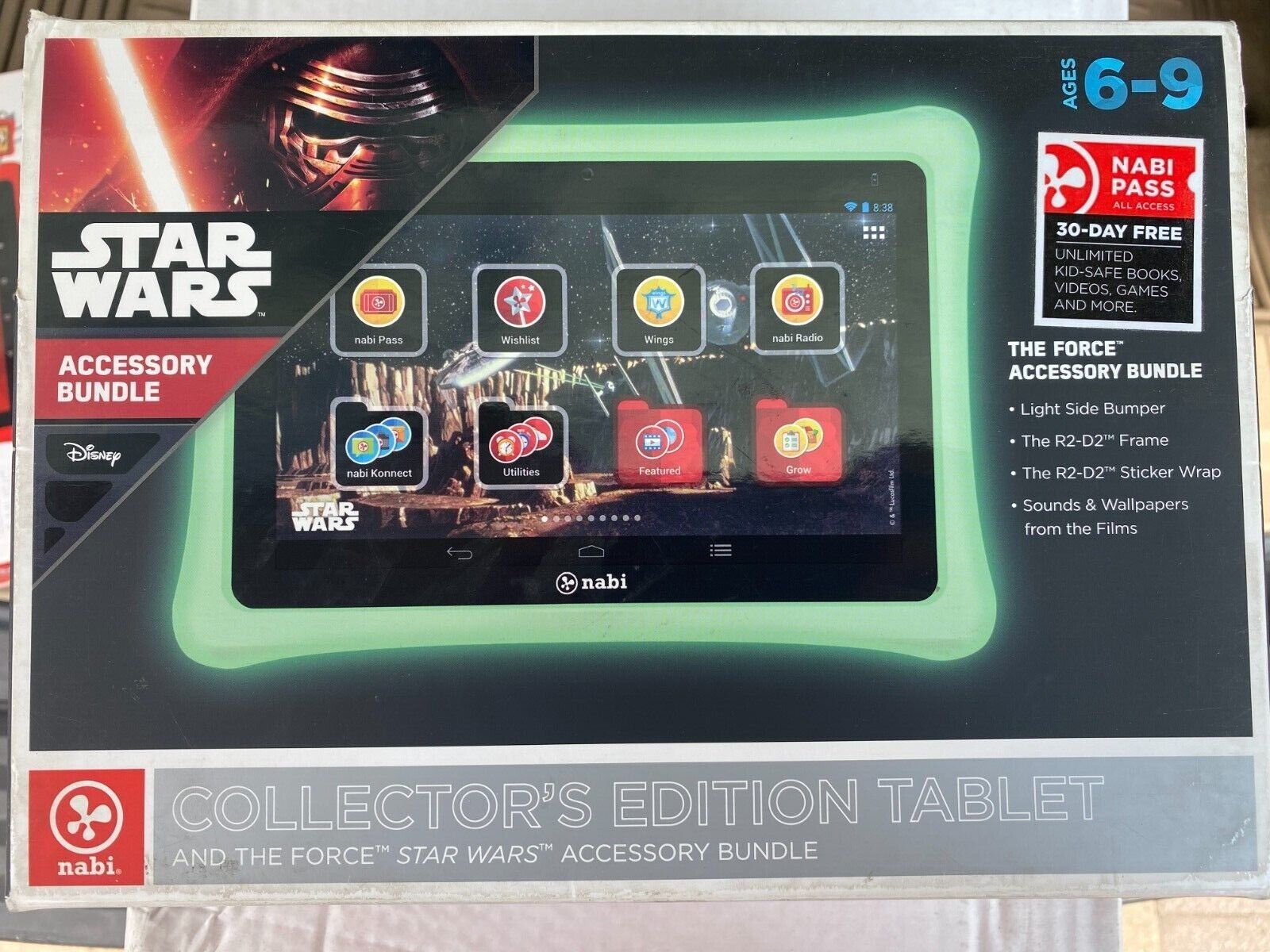 Nabi Collector\'s Edition Tablet The Force Star Wars Bundle - Light Side