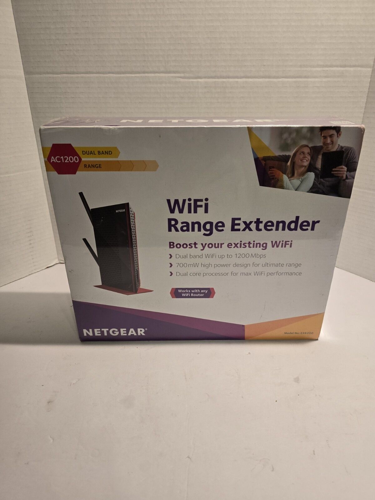 NETGEAR EX6200 Dual Band Wi-Fi Range Extender AC1200 - New - Sealed