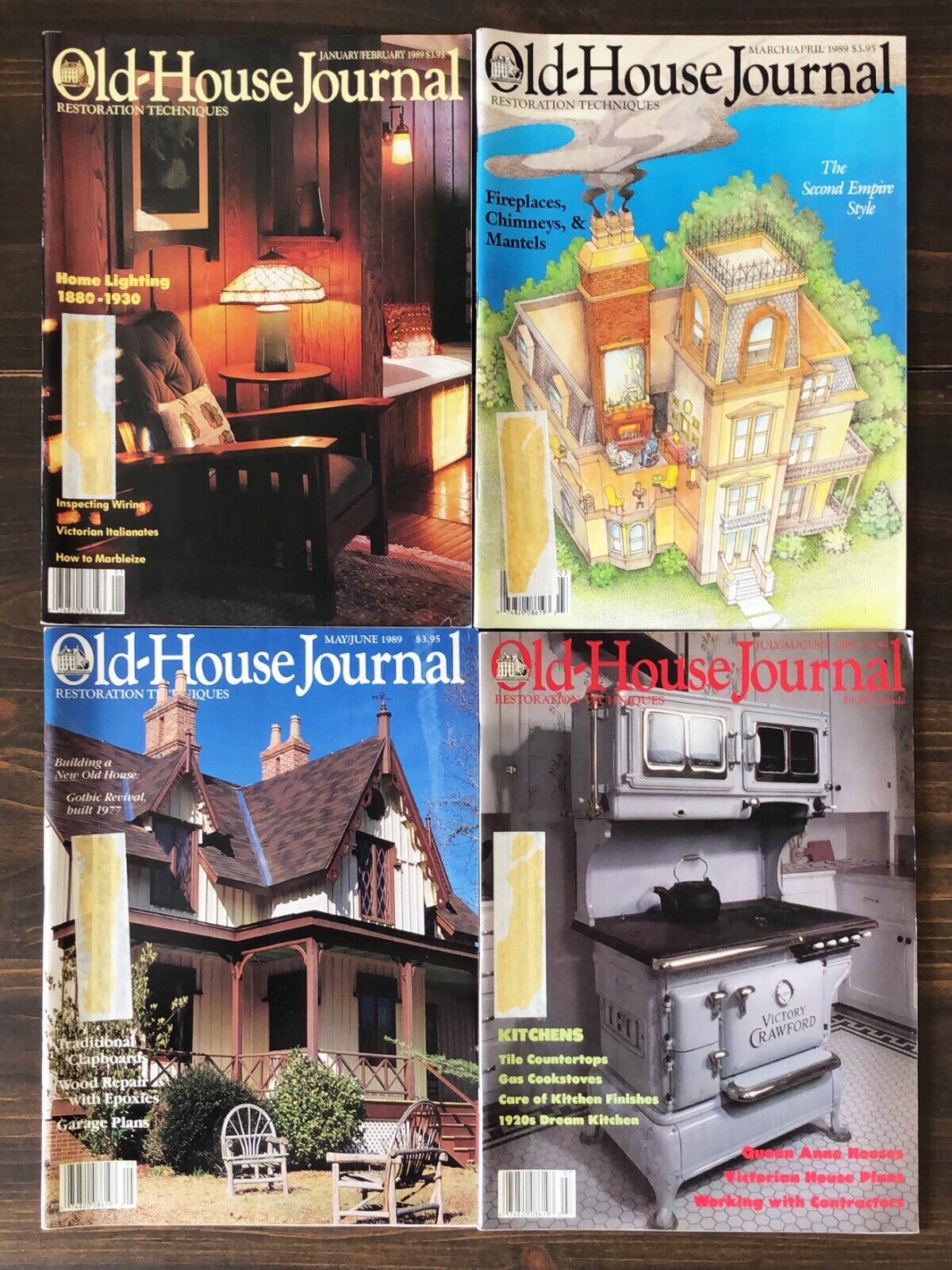 1989 Old House Journal Magazine - Lot of 5