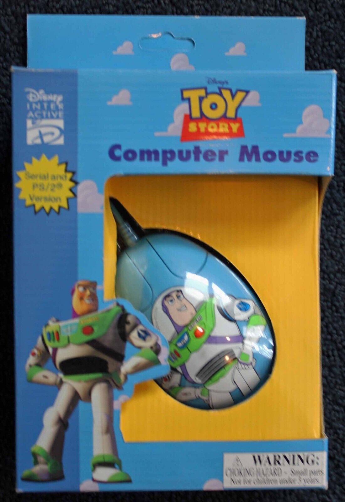 Toy Story Vintage Buzz Lightyear Mouse Serial and PS/2 Version
