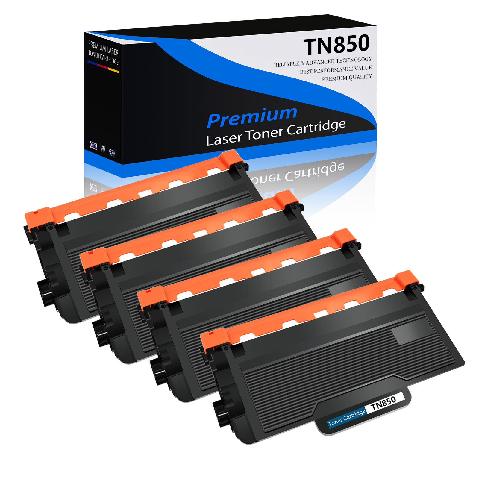 4PK TN850 TN-850 Toner Cartridge for Brother HL-L5200DW HL-L6200DW MFC-L6800DW