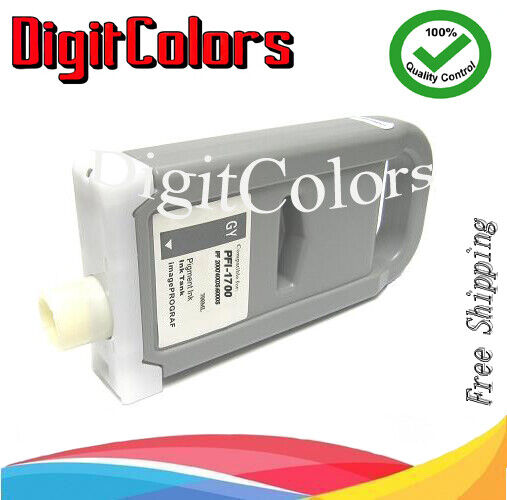 Gray PFI-1700 gy Compatible Ink Cartridge for Canon Pro-2000 4000,4100s,6000