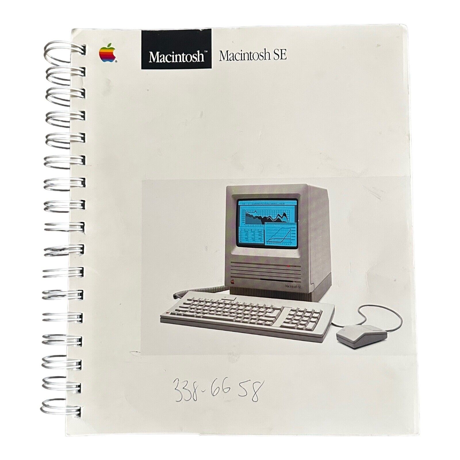Macintosh SE User Guide Manual Spiral Reference Book 1987 Vintage Apple