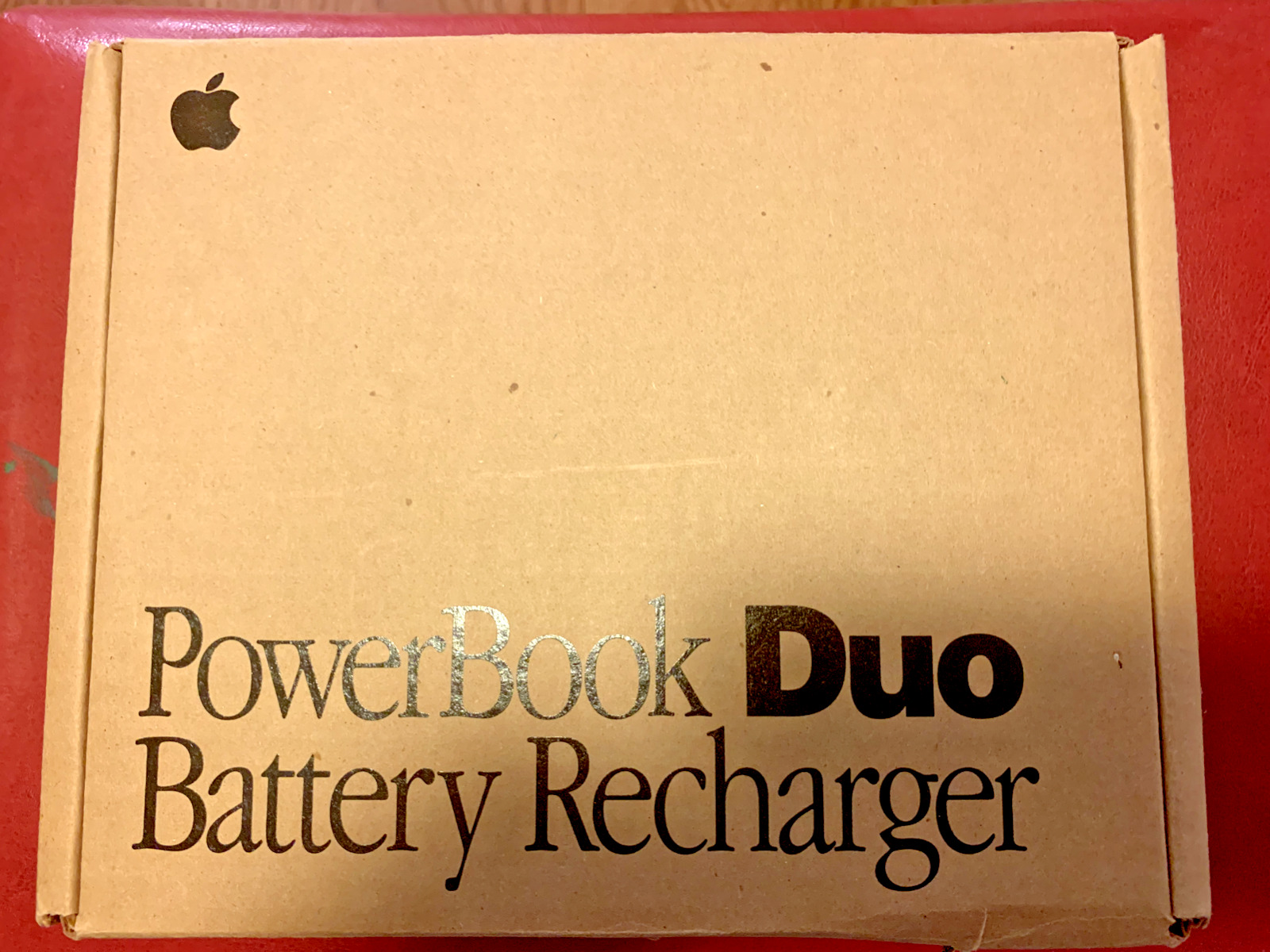 Vintage Apple Macintosh Powerbook Duo Battery Recharger Empty Box only 1993