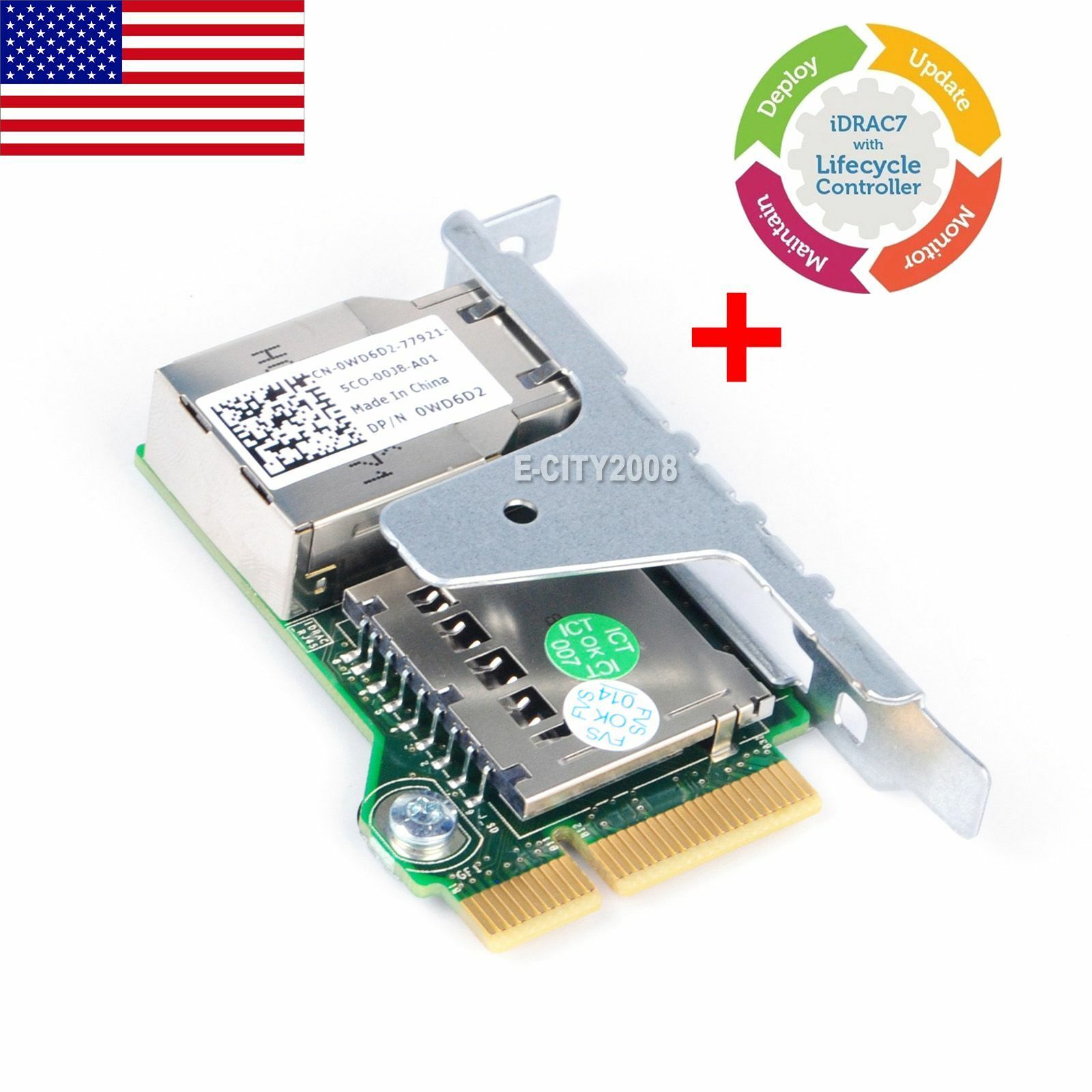 iDRAC7 Enterprise Set (Port Card & License) for Dell PowerEdge R320 T320 US Ship