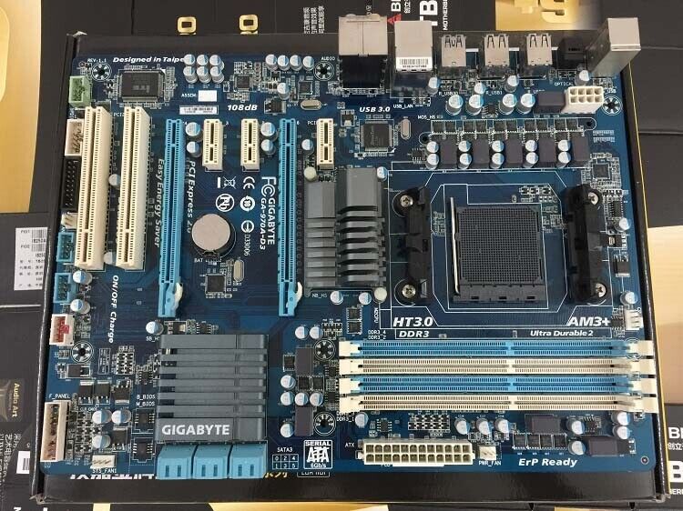 ATX Mainboard For GIGABYTE GA-970A-D3 Motherboard AM3/AM3+ SATA3 DDR3 32GB