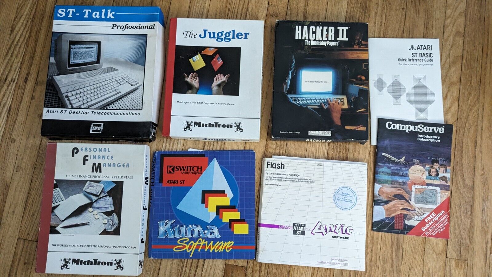 Six Atari ST software packages