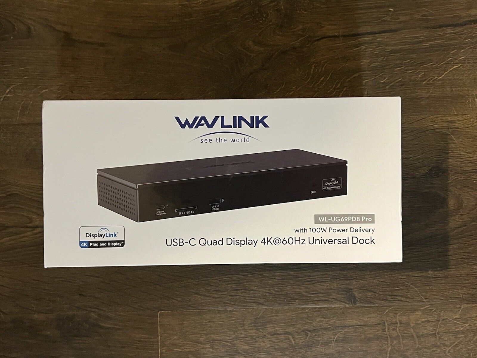 WAVLINK USB-C Quad Display 4K Universal Dock WL-UG69PD8 Pro
