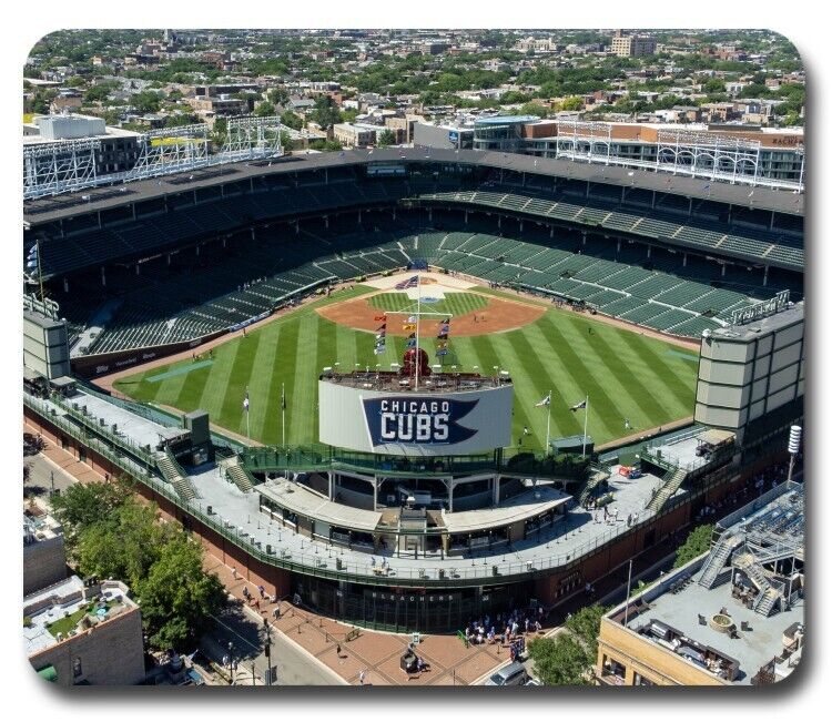 Wrigley Field in Chicago - Mouse Pad / PC Mousepad - Baseball Sports Fan Gift