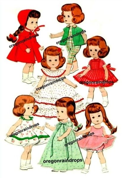 Vintage Doll Clothes Pattern for Ginny Muffie Wendy #3