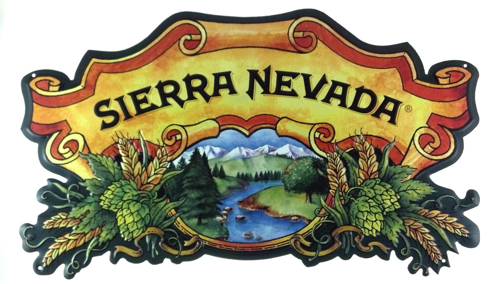 Sierra Nevada Brewery, Califorina - Tin Metal Beer Sign New