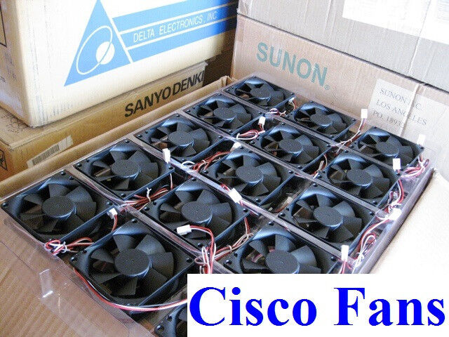 Cisco 3825 Router Replacement Fan Kit (Complete Set 3x new fans) ACS-3825-FANS=