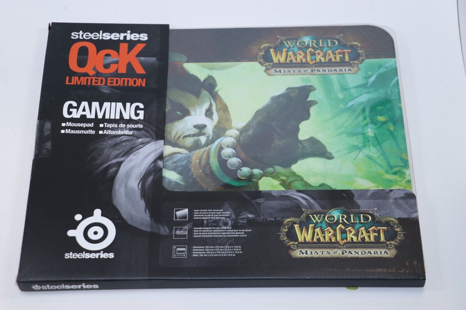 SteelSeries QcK World Of Warcraft Mists Of Pandaria GAMING Mouse Pad - NEW