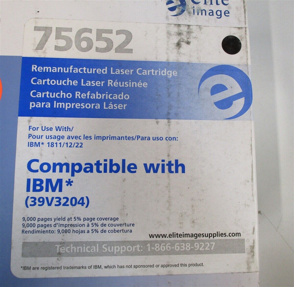 ELITE IMAGE 75652 Toner Cartridge for IBM 39V3204 NEW