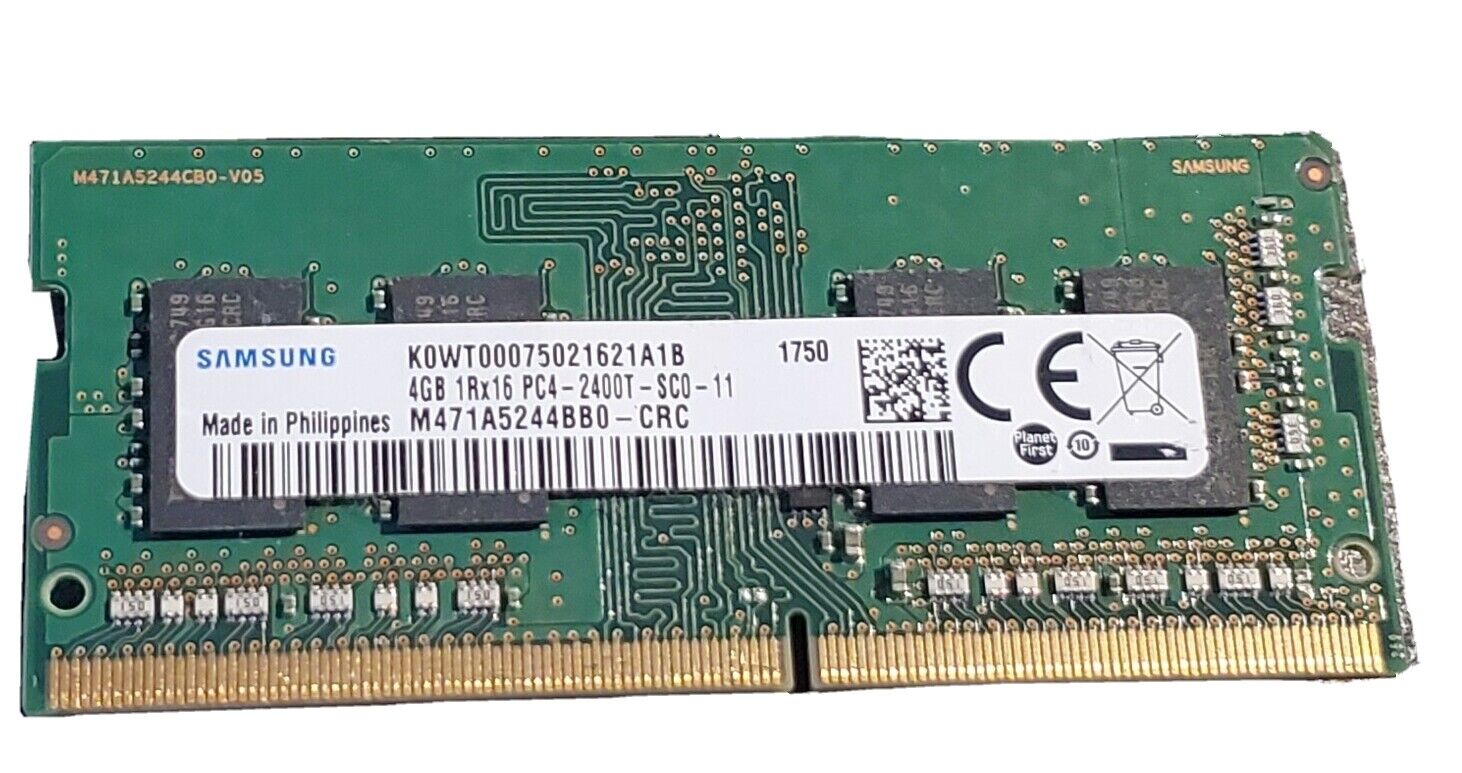 M471A5244BB0-CRC - Samsung 1x 4GB 1RX16 PC4-2400T-SCO-11