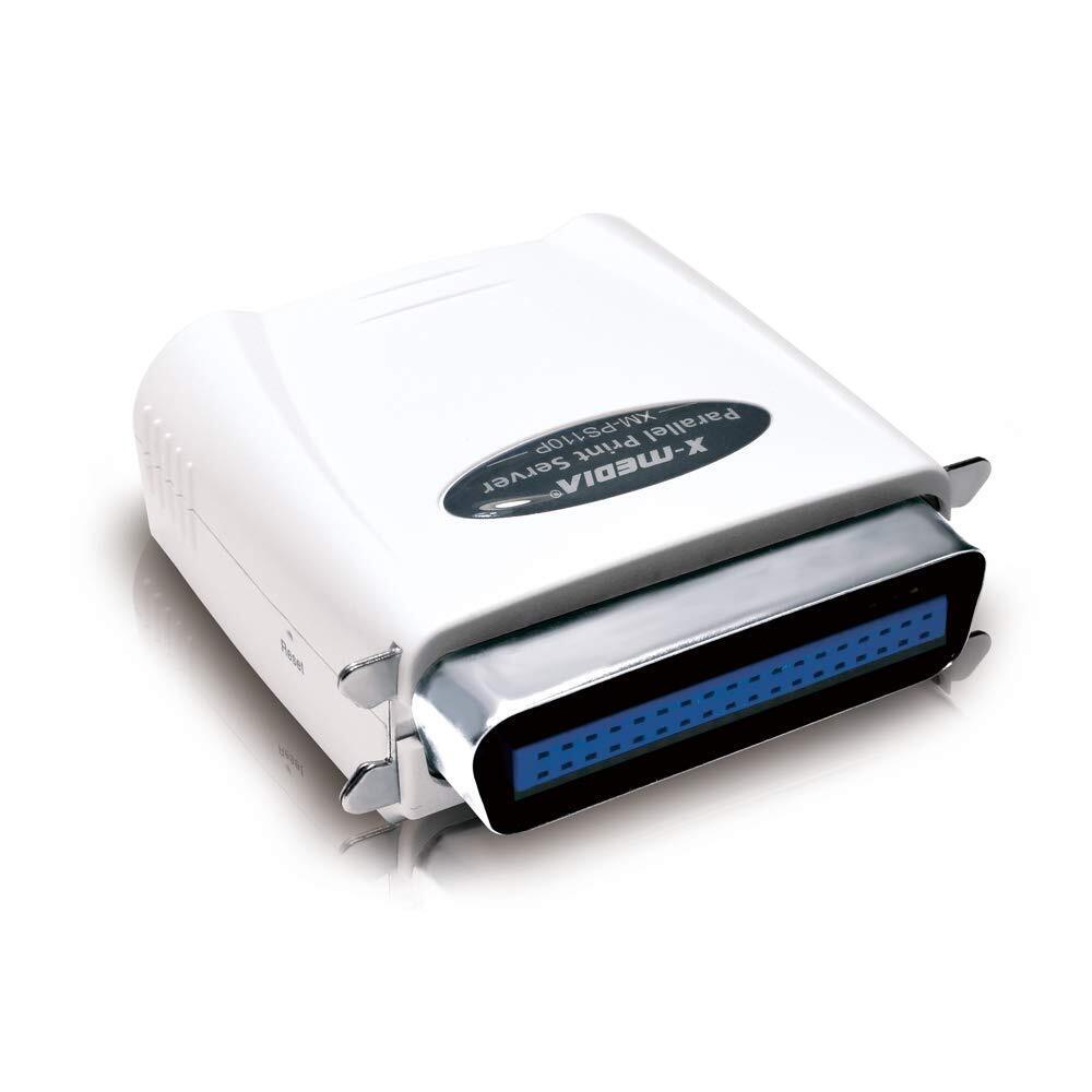 XM-PS110P 1-Port 10/100Mbps Fast Ethernet Parallel Print Server, Parallel Cen...