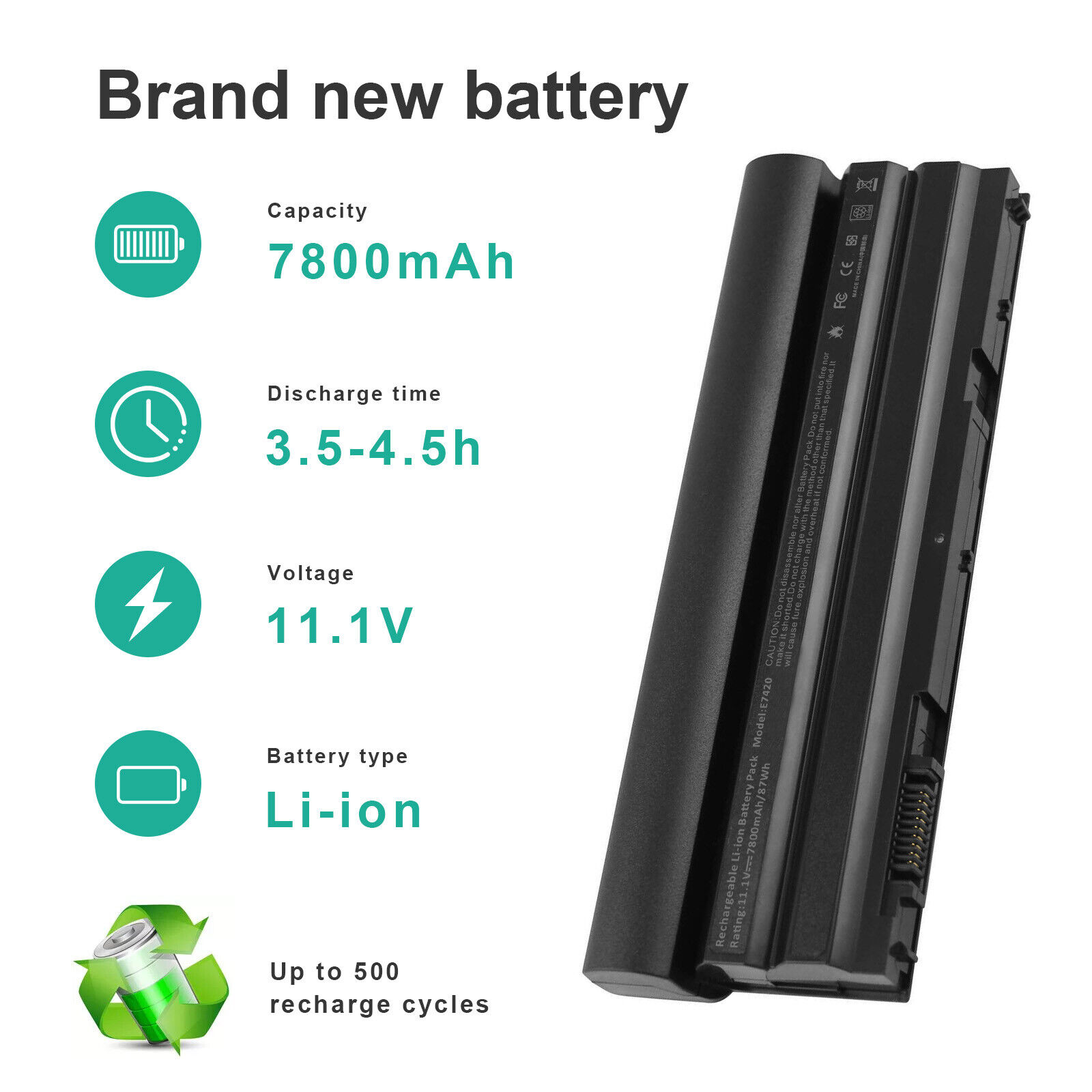 6/9Cel Battery For Dell Latitude E6440 E6430 T54FJ E6420 E6520 E6530 E5430 E5420