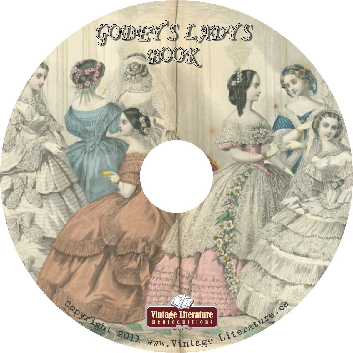 Godey\'s Ladys Magazine {Vintage Fashion, Articles, Color Plates} on DVD