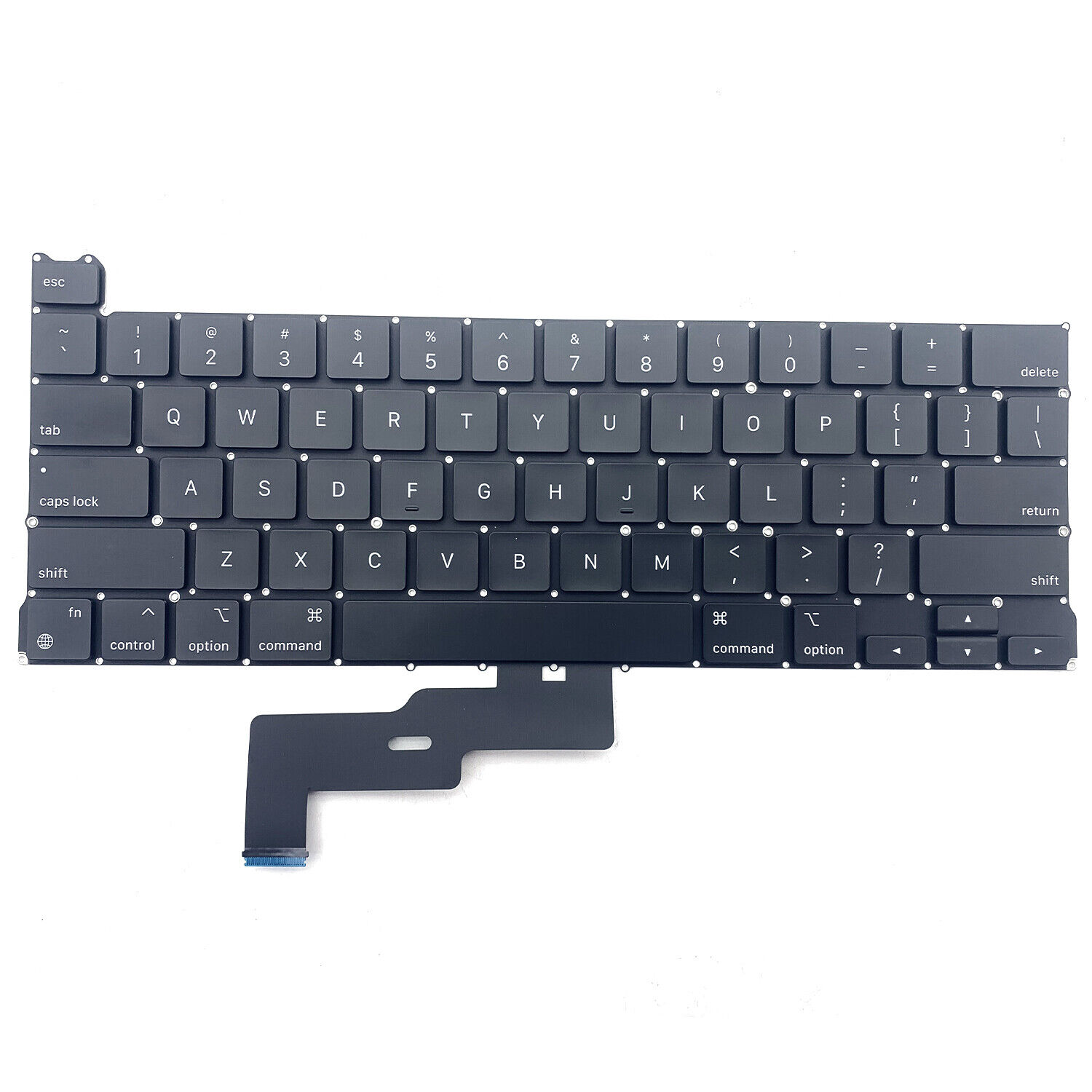 Black Keyboard With Non-Backlit Replacement For MacBook Pro 13