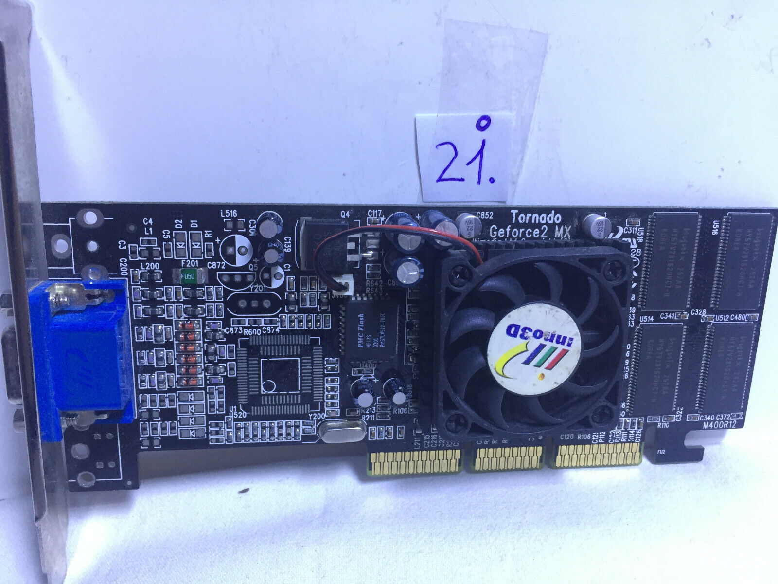 Inno3D Tornado Nvidia Geforce2 MX400 64MB 64Bit AGP Graphics Card TESTED OK 