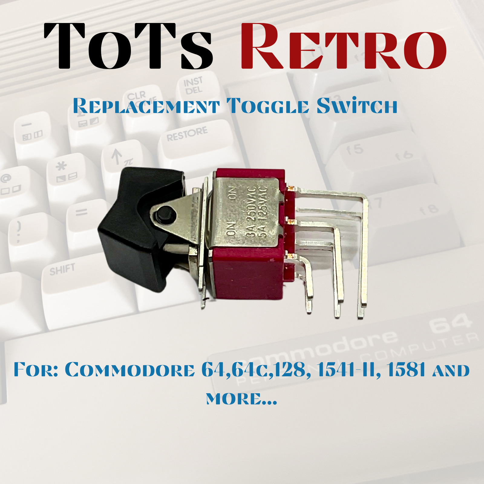 Commodore 64 commodore 128 commodore 1541-2, 1581 Power Switch | c64 c64c