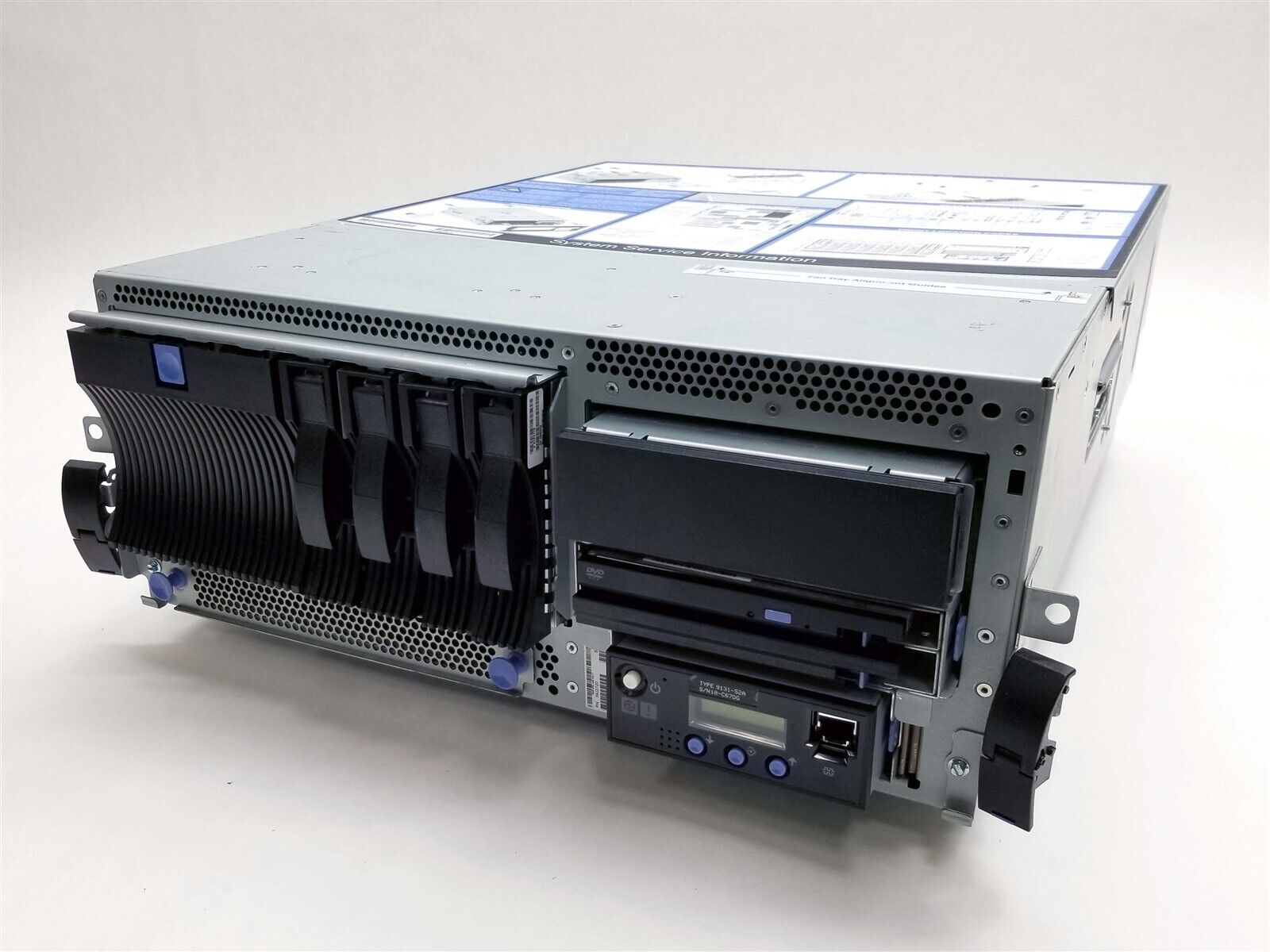 IBM P5 9131-52A 4-Bay Server System Power5+ 1.65Ghz DVD-Rom Drive 16GB No HDD