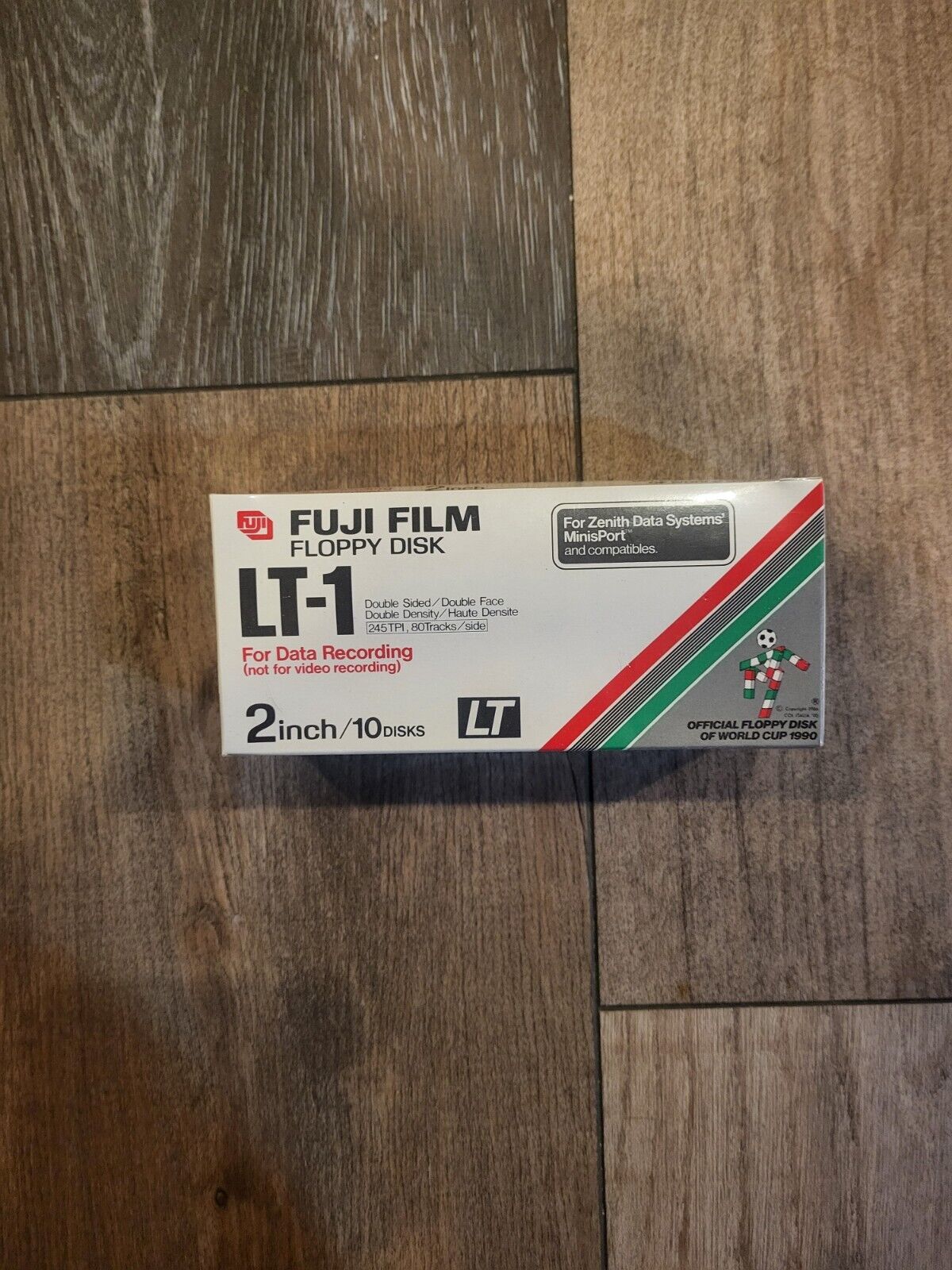 2 Inch Floppy Disk FUJI FILM LT-1 Qty 10 Zenith Minisport Rare Sealed 