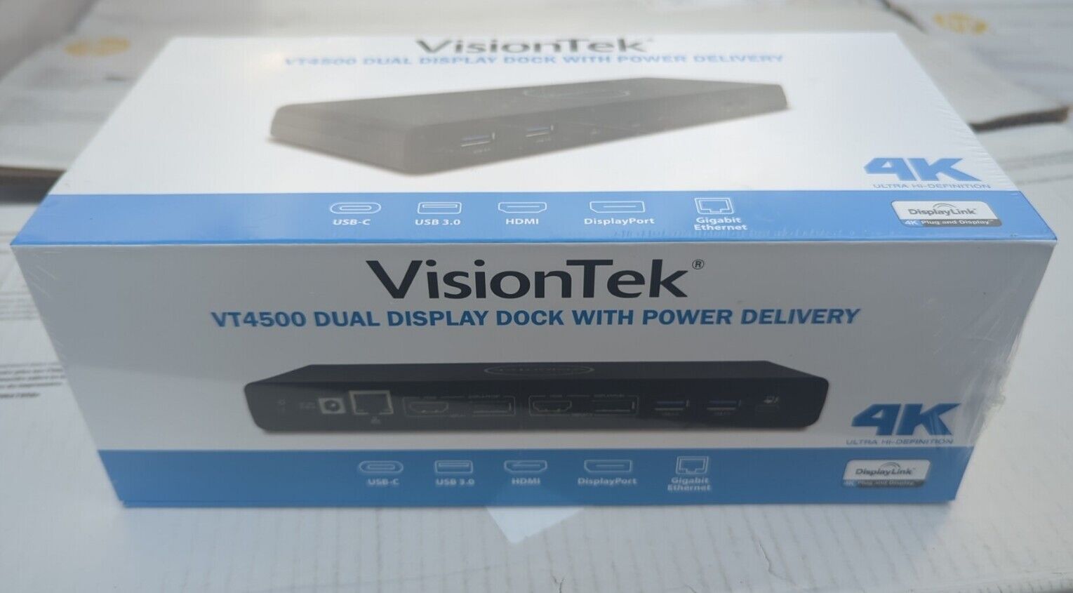 VisionTek VT4500 Dual Display 4K with Power Delivery NIB Sealed