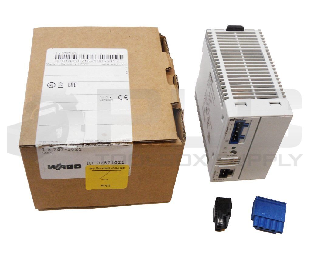 NEW WAGO 787-1621 SWITCHED-MODE POWER SUPPLY 100-240VAC 1.66-0.90A 50/60HZ 12VDC