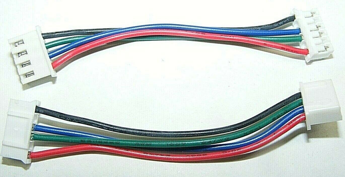 LOT10 SHORT JUMPER MOTOR CABLE 75MM RED BLU GRN BLK 6 PIN2.0 4 PIN XH2.54 USA 3D