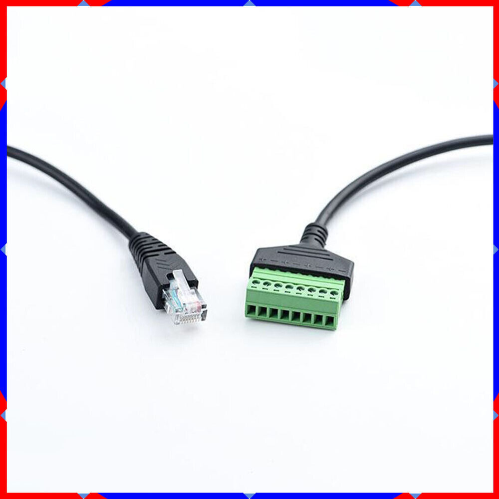 Network terminal RJ45 Revolution terminal 8-core extension cable screw adapter