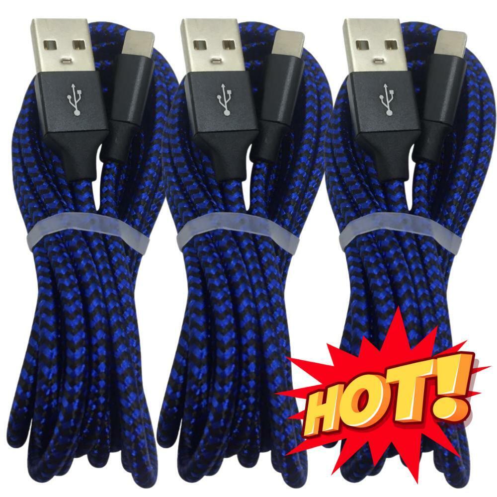 3PACK 10FT Long USB Data Charger Cables Cords For Apple iPhone 5 6 7 8 11 12 13