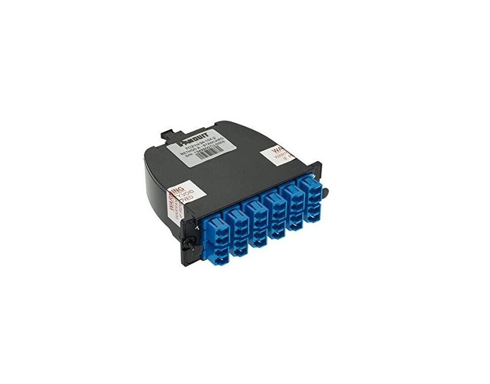 Open Box Panduit MPO-LC Fiber Cassette OS2 24 Fiber Method A FC29N-24-10AS