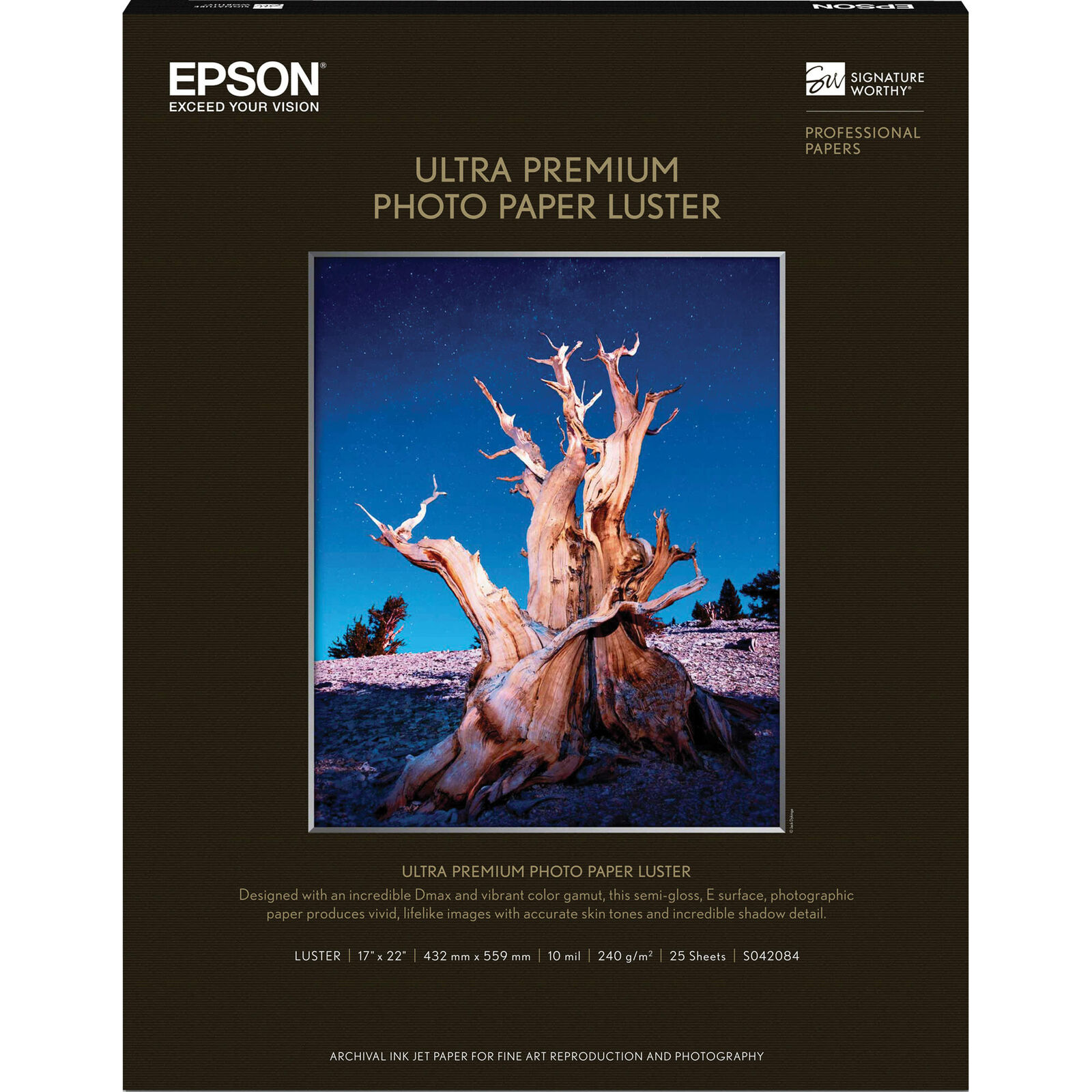 Epson Ultra Premium Photo Paper Luster | 17 x 22\