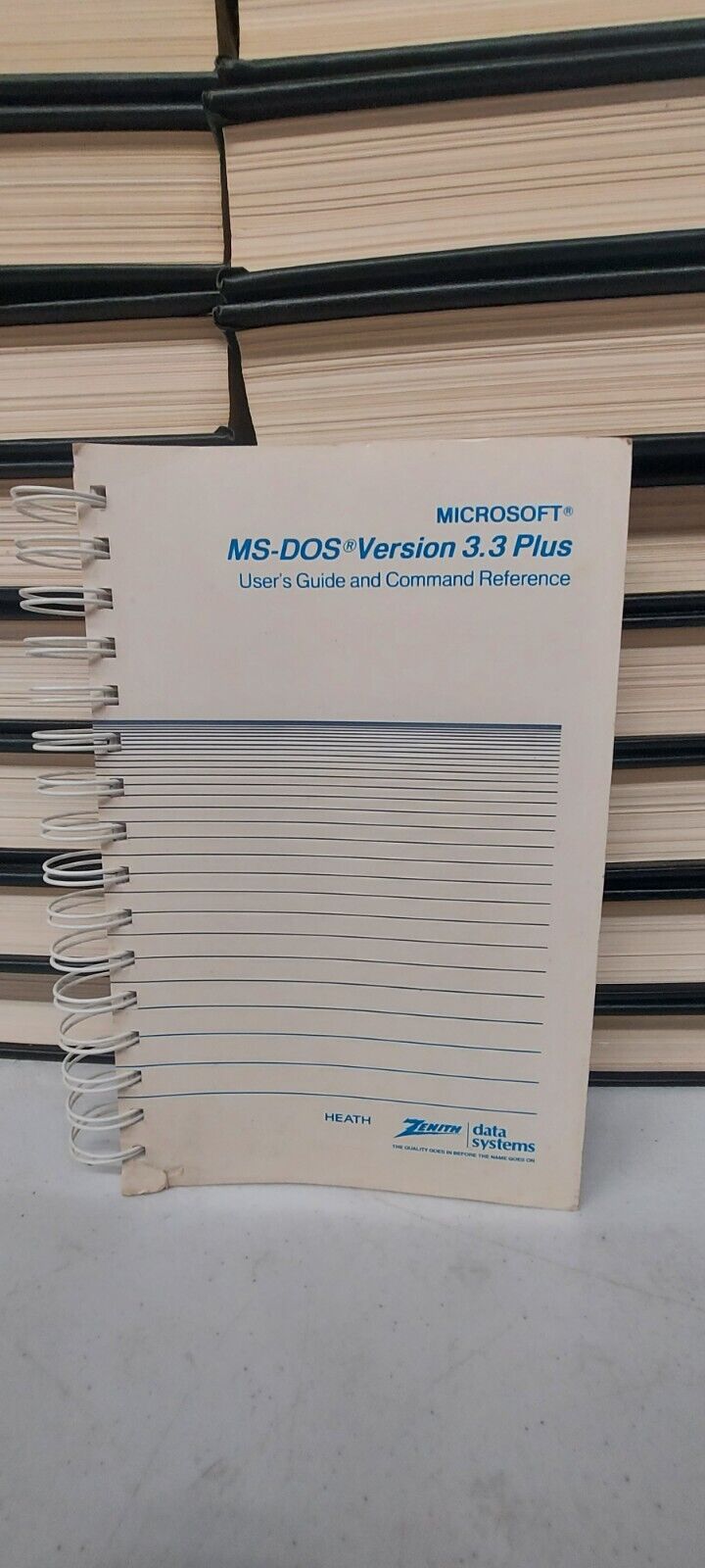 Microsoft MS-DOS Version 3.3 Plus User's Guide And Command Reference