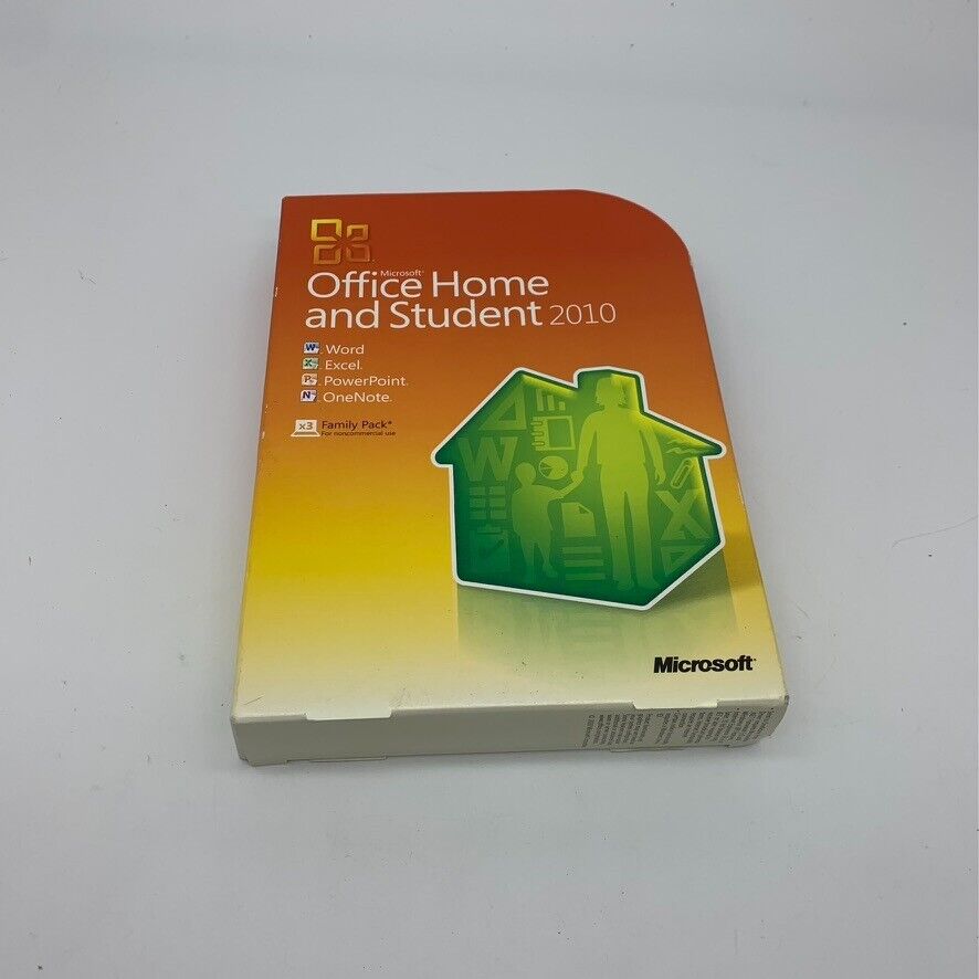 Genuine Microsoft Office Home And Student 2010 X3 Family Pack With CD Key