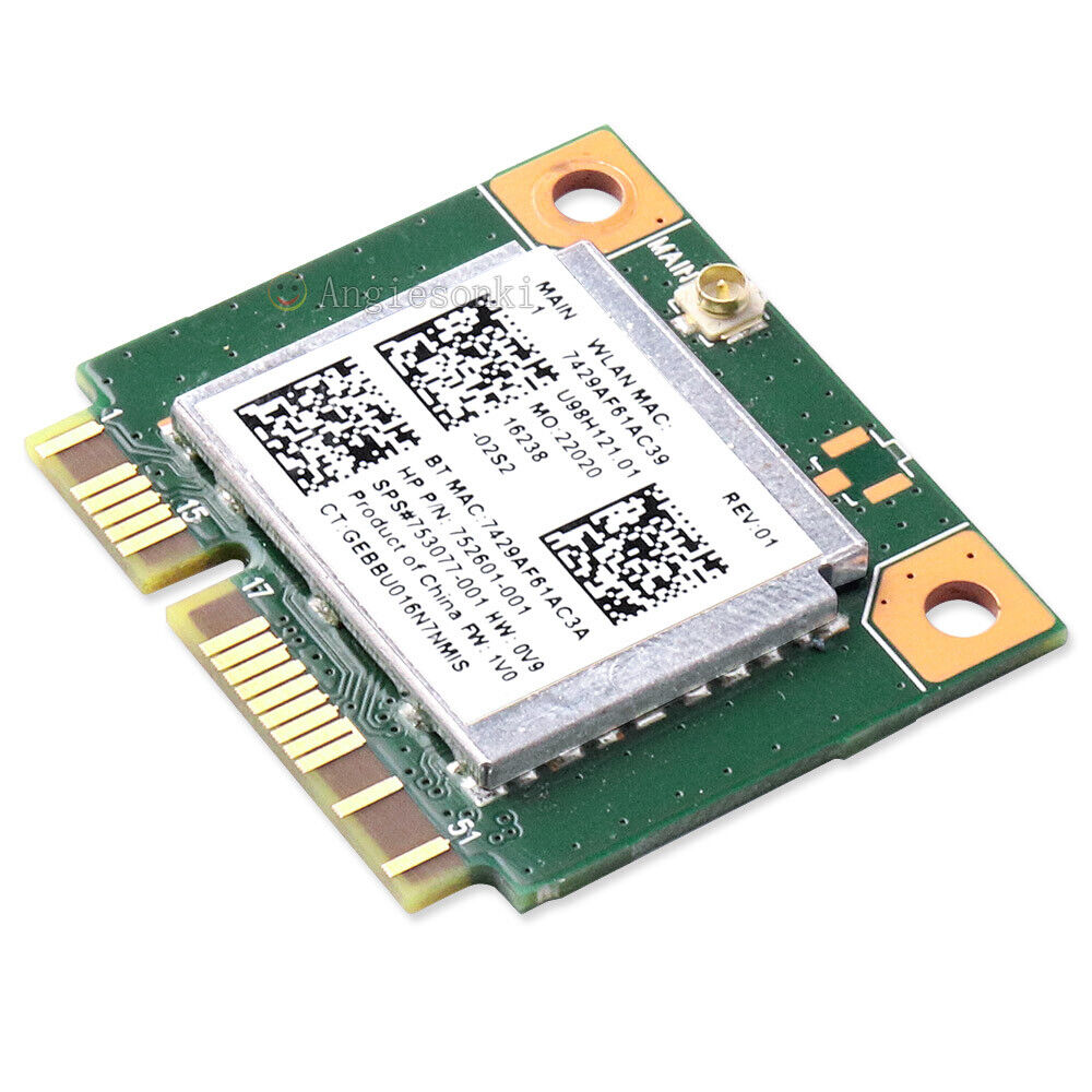 Realtek RT8723BE 802.11bgn 1+BT4.0 Combo 753077-001 HP 250 G3 PCIe Wireless Card
