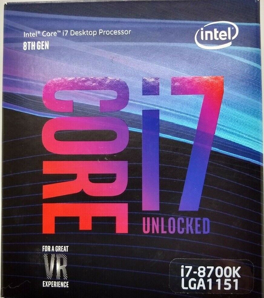 Intel Core i7-8700K 3.7 GHz 6-Core 12M cache LGA 1151 Processor BX80684I78700K