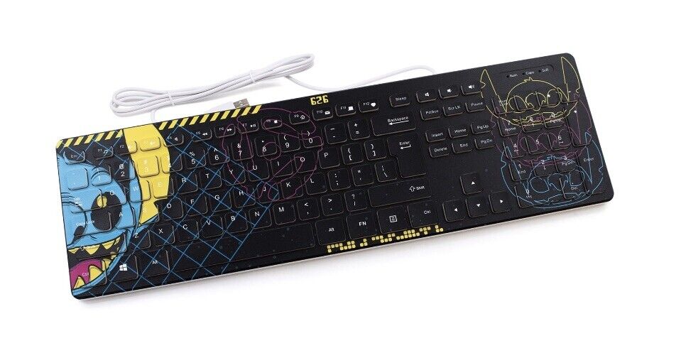 Culturefly Disney Stitch Wired Keyboard-Brand New Fast Shipping Hard To Find